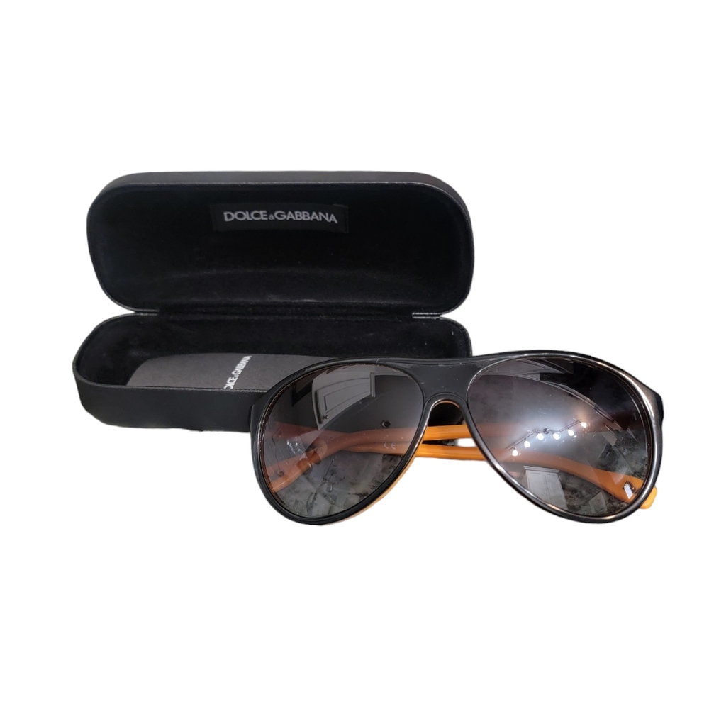 Dolce & Gabbana womens sunglasses. Black and orange